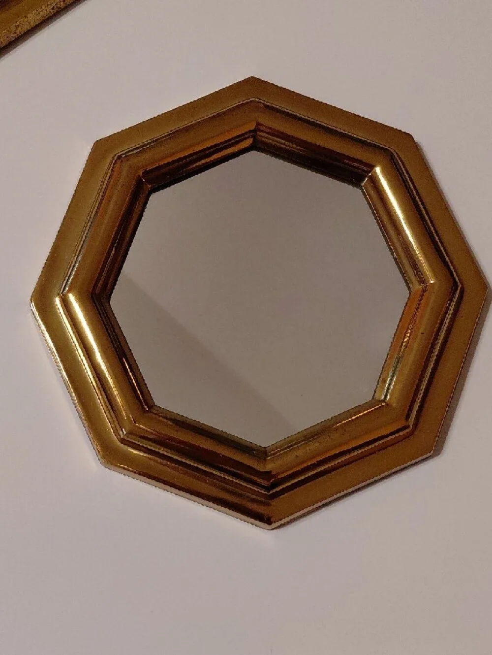 Home Interiors Gold Decorative Wall Mirror Trio